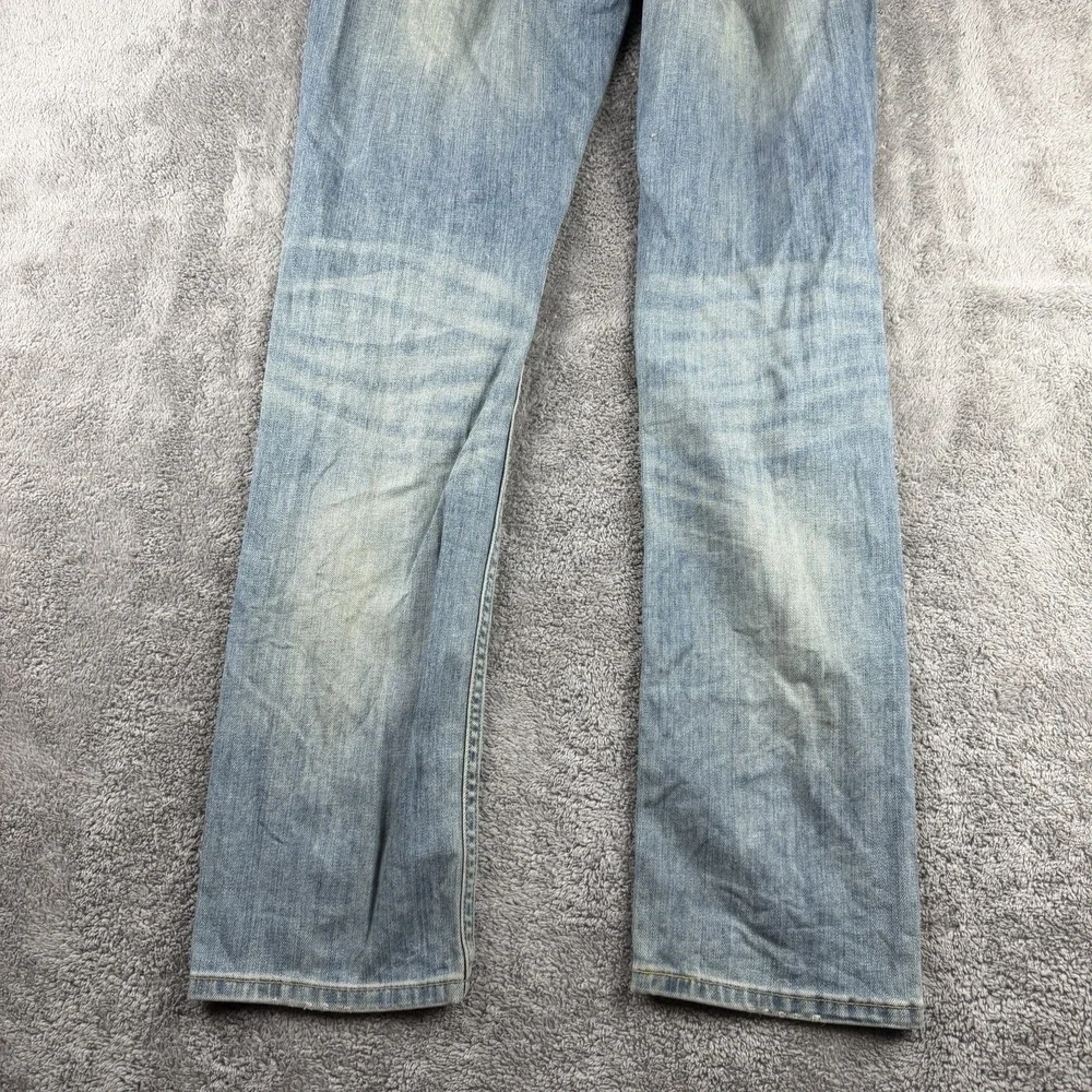 Levis Straight Leg Jeans Mens‎ 34x31 Blue Light Wash Denim Low Rise